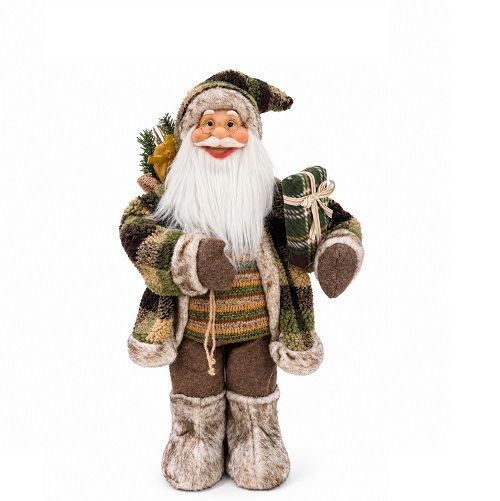 PAPAI NOEL 60CM VERDE MARROM