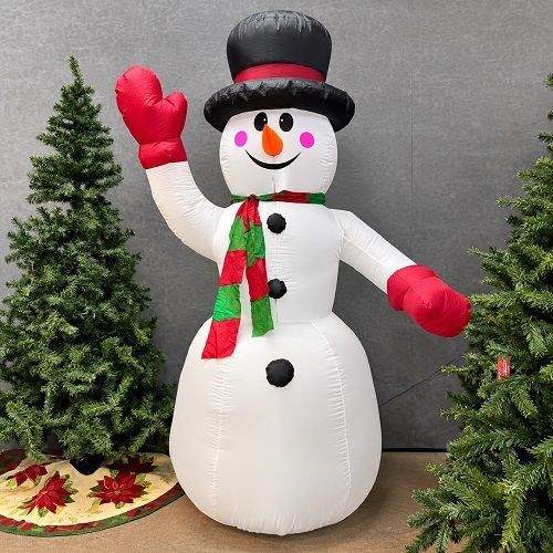 BONECO NEVE INFLAVEL COM LUZ 2.40M BIVOLT