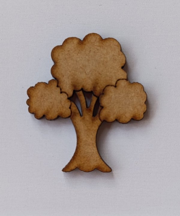 APLIQUE ÁRVORE EM MDF 3MM. CORTE A LASER