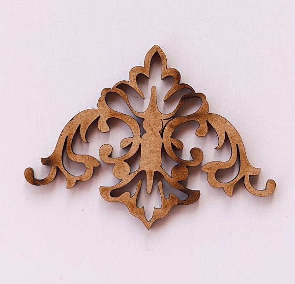 APLIQUE CANTONEIRA Nº 6 EM MDF 3MM. CORTE A LASER.