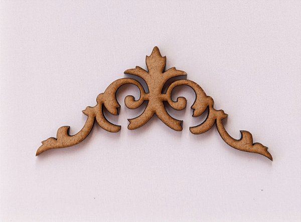APLIQUE CANTONEIRA Nº 10 EM MDF 3MM. CORTE A LASER.