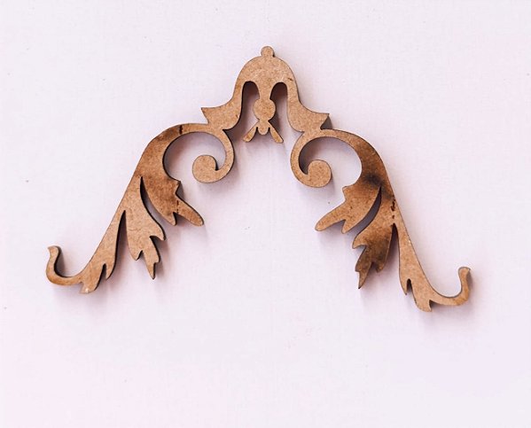 APLIQUE CANTONEIRA Nº 12 EM MDF 3MM. CORTE A LASER.