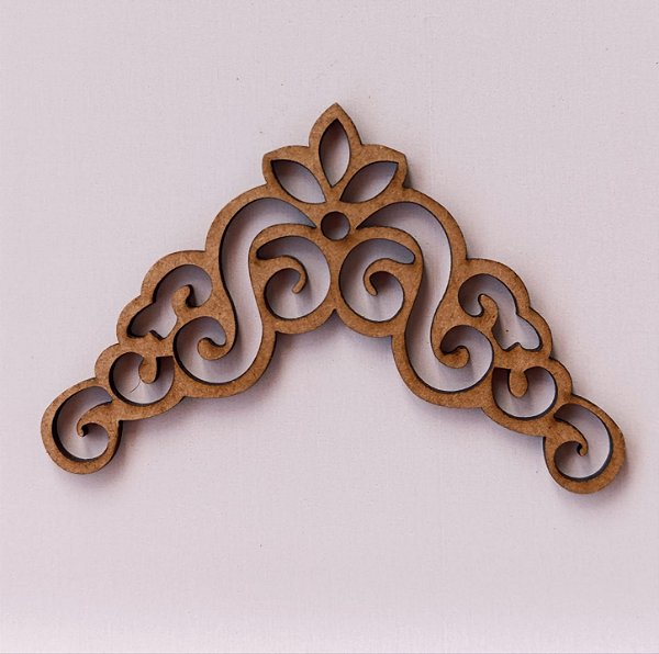 APLIQUE CANTONEIRA Nº 13 EM MDF 3MM. CORTE A LASER.