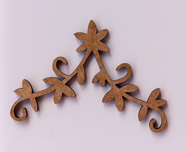 APLIQUE CANTONEIRA Nº 17 EM MDF 3MM. CORTE A LASER.