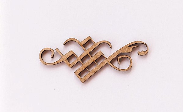 APLIQUE ARABESCO Nº 1 EM MDF 3MM. CORTE A LASER.