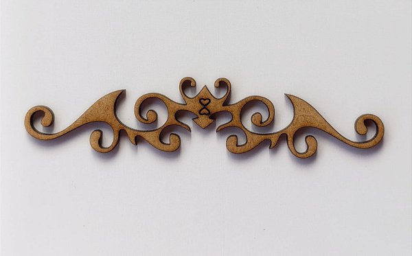 APLIQUE ARABESCO Nº 5 EM MDF 3MM. CORTE A LASER.