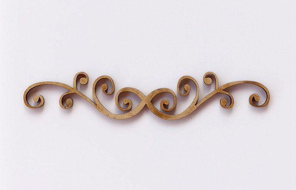 APLIQUE ARABESCO Nº 4 EM MDF 3MM. CORTE A LASER.