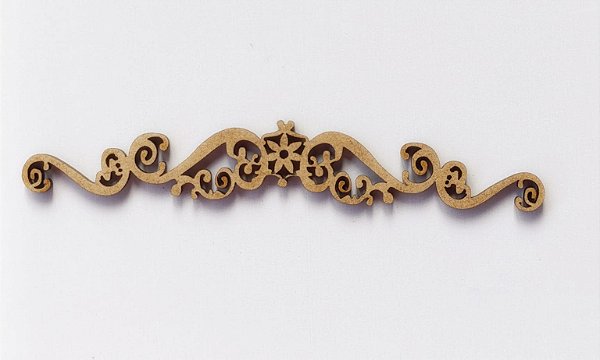 APLIQUE ARABESCO Nº 6 EM MDF 3MM. CORTE A LASER.