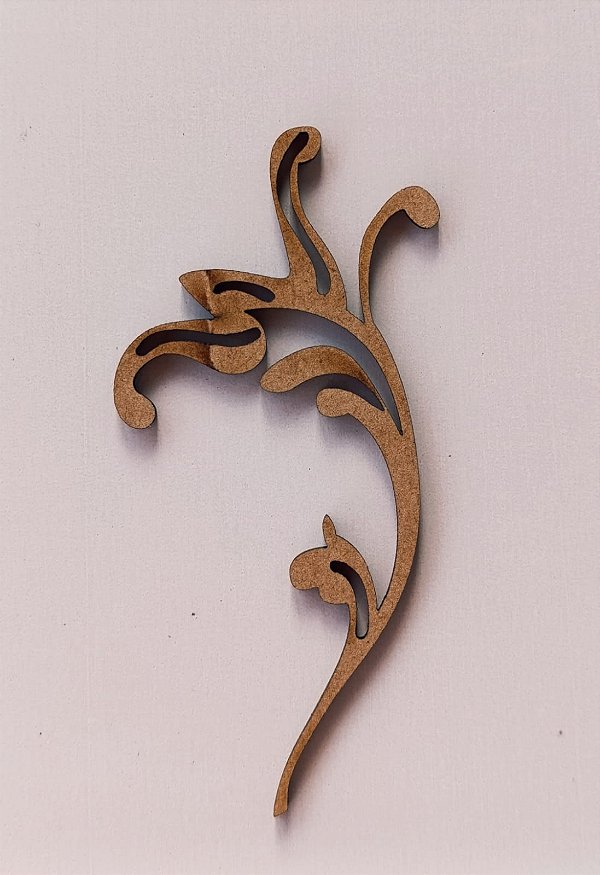 APLIQUE ARABESCO Nº 11 EM MDF 3MM. CORTE A LASER. PACOTE 2 UNIDADES