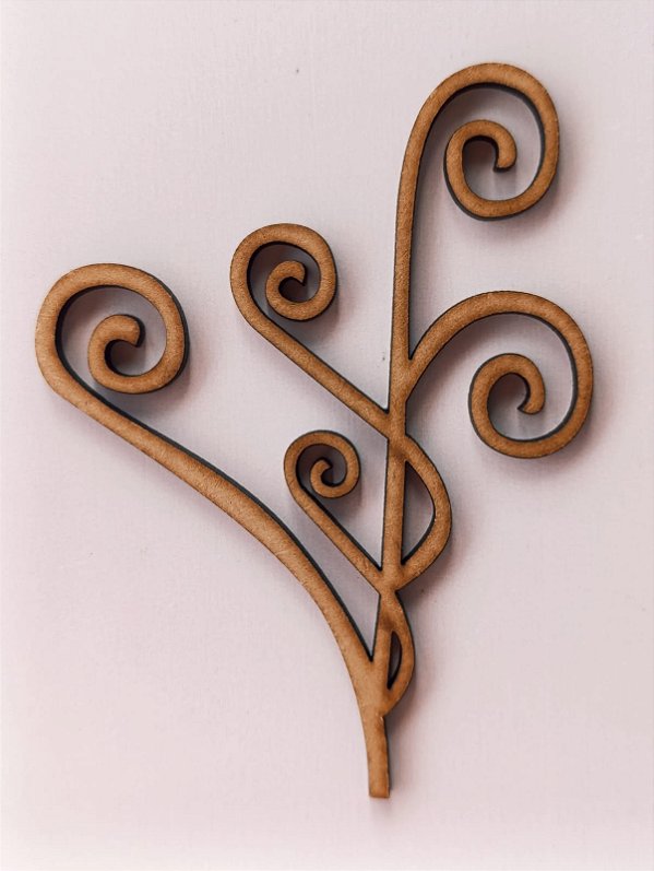 APLIQUE ARABESCO Nº 13 EM MDF 3MM. CORTE A LASER. PACOTE 2 UNIDADES