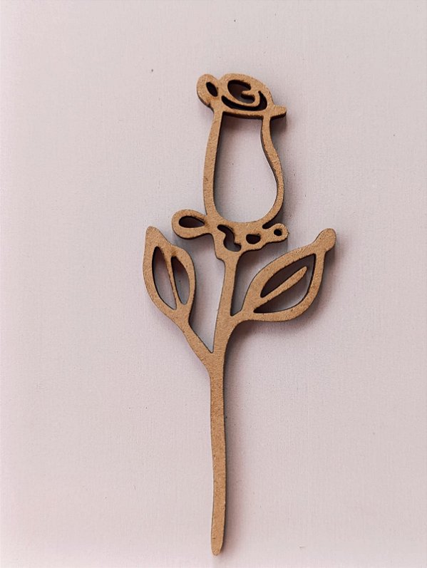 APLIQUE FLOR EM MDF 3MM. CORTE A LASER