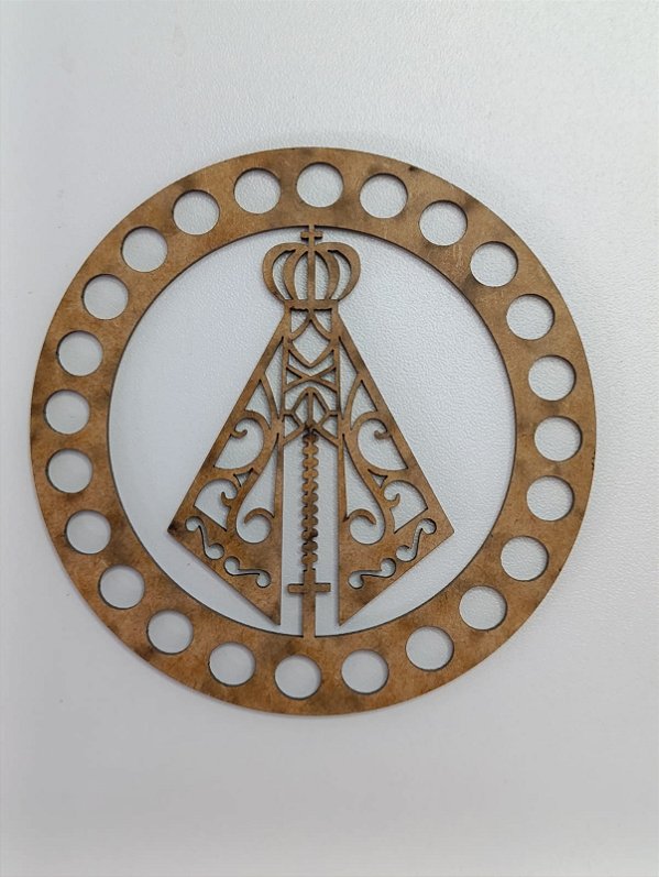 BASE PARA CROCHÊ Nº 1 EM MDF 2,5MM REDONDA - Pacote C/02 Unidades