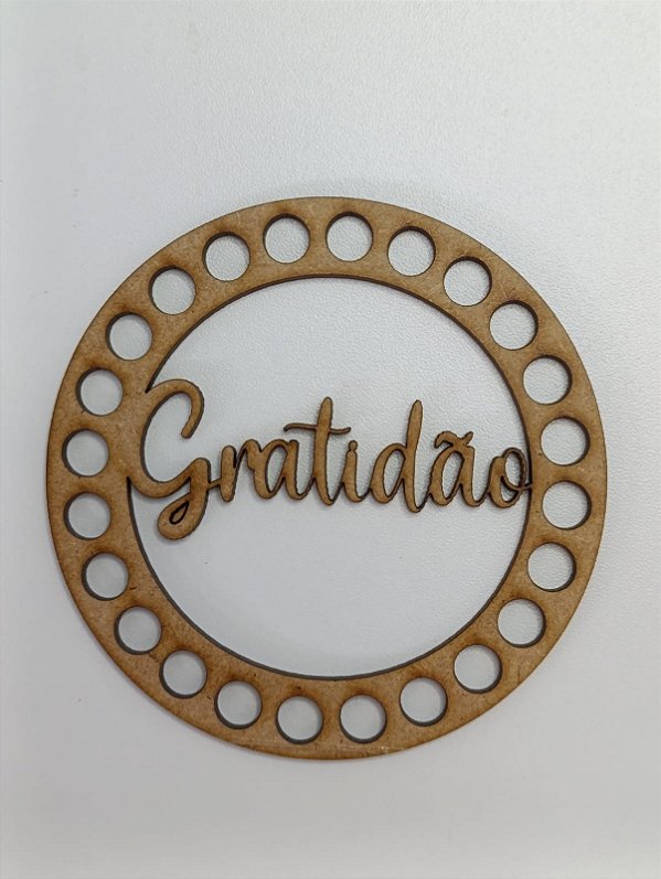 BASE PARA CROCHÊ Nº 2 EM MDF 2,5MM REDONDA - Pacote C/02 Unidades
