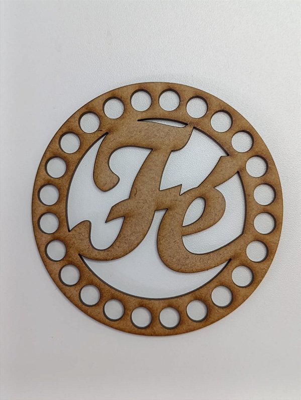 BASE PARA CROCHÊ Nº 4 EM MDF 2,5MM REDONDA - Pacote C/02 Unidades