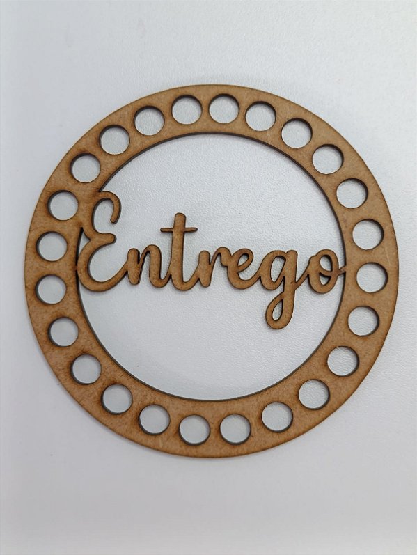 BASE PARA CROCHÊ Nº 5 EM MDF 2,5MM REDONDA - Pacote C/02 Unidades