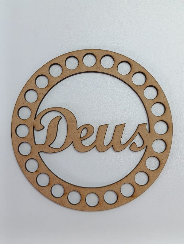 BASE PARA CROCHÊ Nº 7 EM MDF 2,5MM REDONDA - Pacote C/02 Unidades