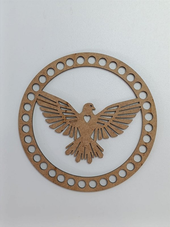 BASE PARA CROCHÊ Nº 9 EM MDF 2,5MM REDONDA - Pacote C/02 Unidades