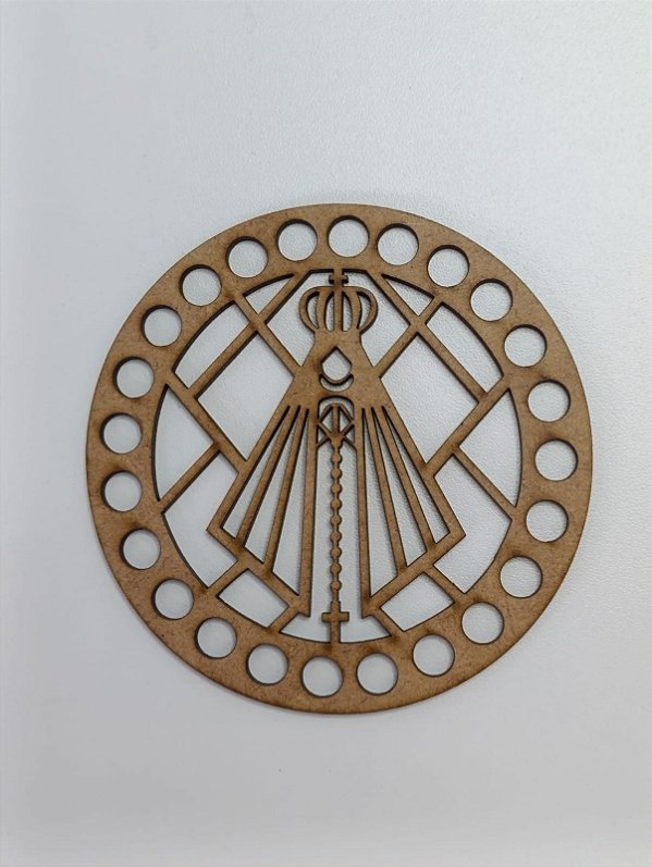 BASE PARA CROCHÊ Nº 10 EM MDF 2,5MM REDONDA - Pacote C/02 Unidades