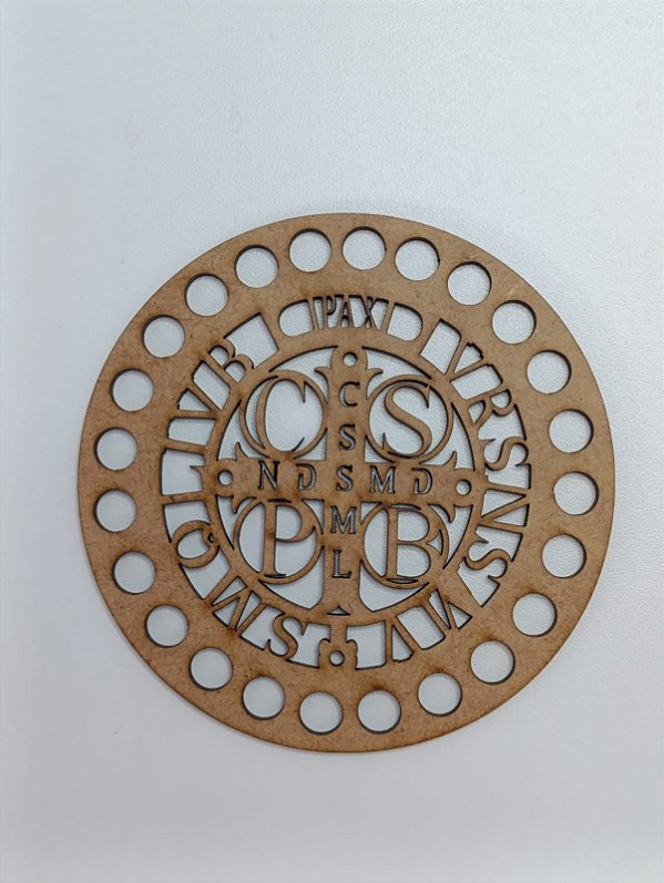 BASE PARA CROCHÊ Nº 11 EM MDF 2,5MM REDONDA - Pacote C/02 Unidades