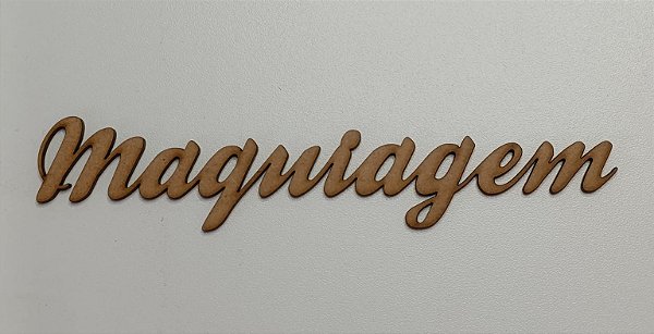 NOME EM MDF 2,5MM "MAQUIAGEM". CORTE A LASER.