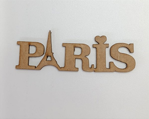 NOME EM MDF 2,5MM "PARIS". CORTE A LASER.
