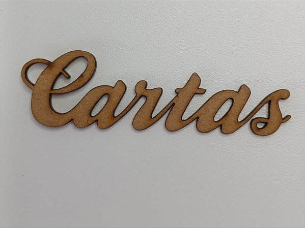 NOME EM MDF 2,5MM "CARTAS". CORTE A LASER.