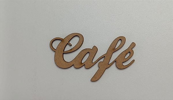 NOME EM MDF 2,5MM "CAFÉ". CORTE A LASER.