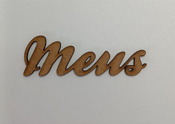 NOME EM MDF 2,5MM "MEUS". CORTE A LASER.