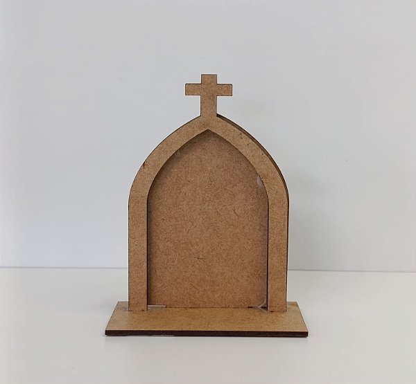 ORATÓRIO TOTEM CAPELINA EM MDF CRU 3MM Nº1. CORTE A LASER.