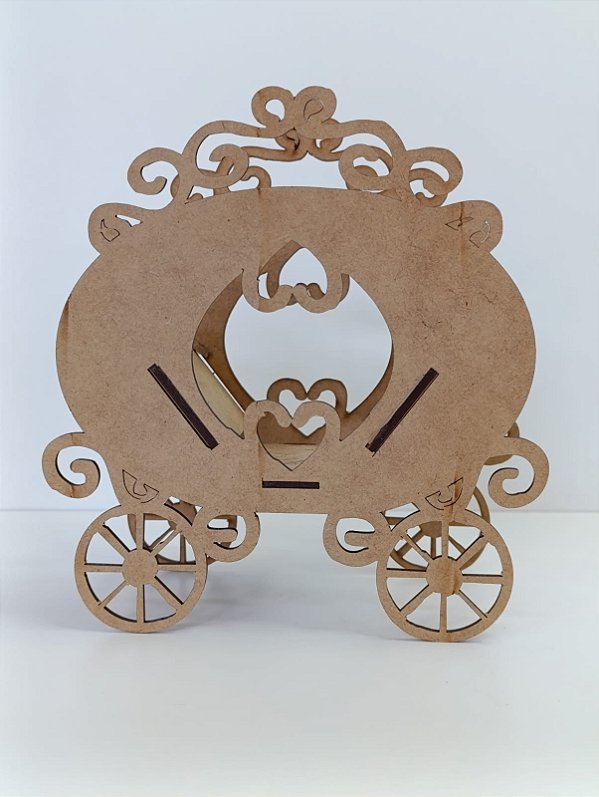 CARROAGEM EM MDF CRU 3MM Nº2. CORTE A LASER.