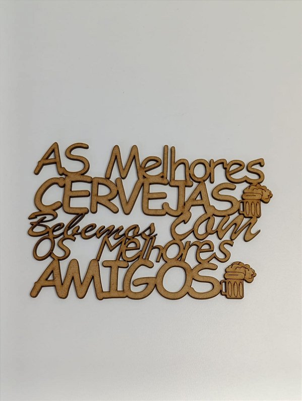 FRASES  EM MDF CRU 3MM. CORTE A LASER.