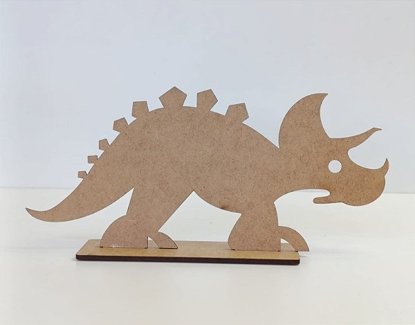 TOTEM INFANTIL RINOCERONTE EM MDF CRU 3MM. CORTE A LASER.