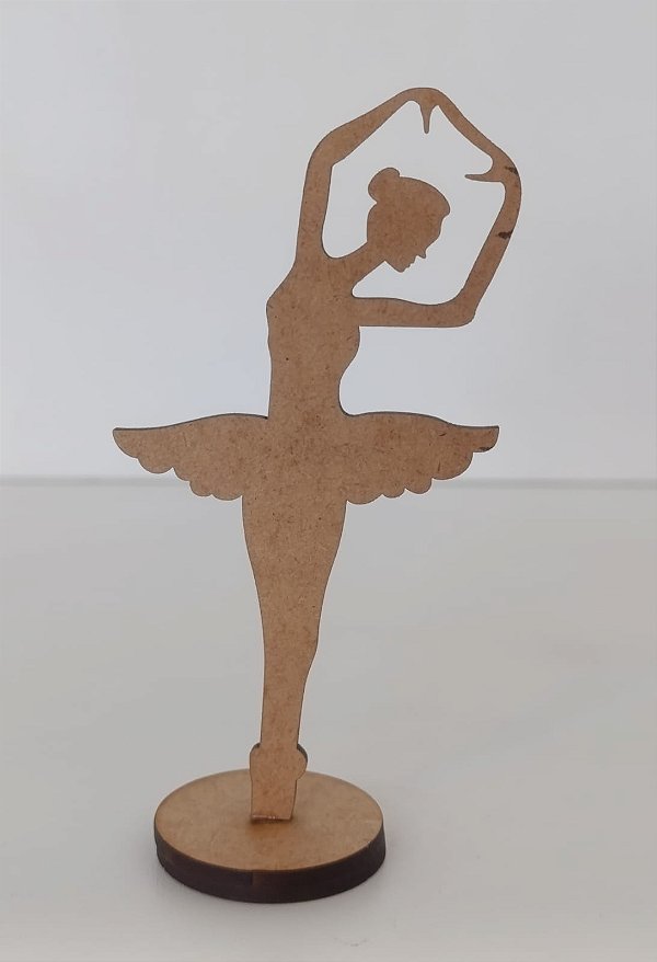 TOTEM BAILARINA EM MDF CRU 3MM. CORTE A LASER.