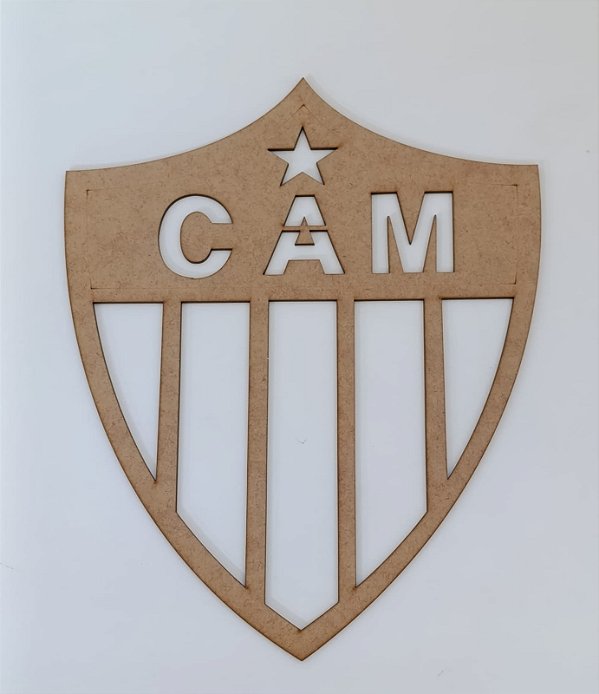 BRASÃO DO ATLÉTICO EM MDF CRU 3MM. CORTE A LASER.