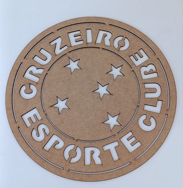 BRASÃO DO CRUZEIRO EM MDF CRU 3MM. CORTE A LASER.