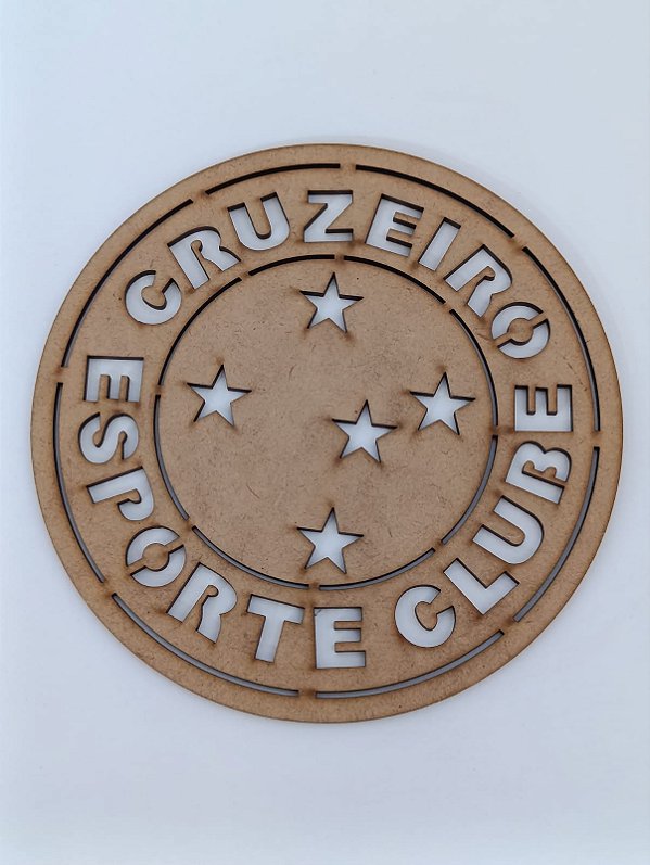 BRASÃO DO CRUZEIRO PEQUENO EM MDF CRU 3MM. CORTE A LASER.