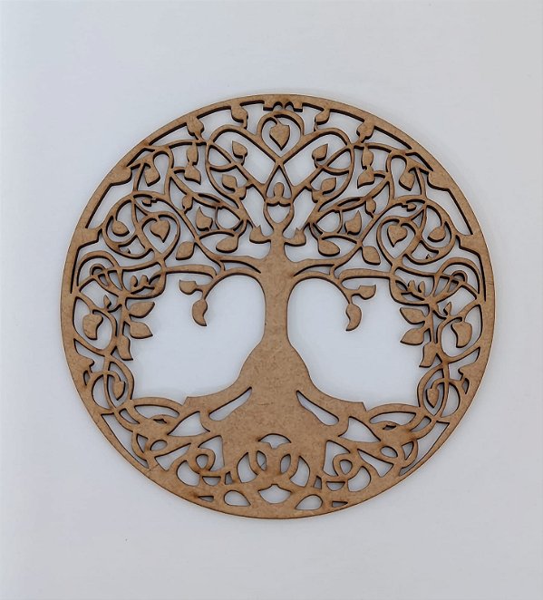 MANDALA Nº 2 EM MDF CRU 3MM. CORTE A LASER.