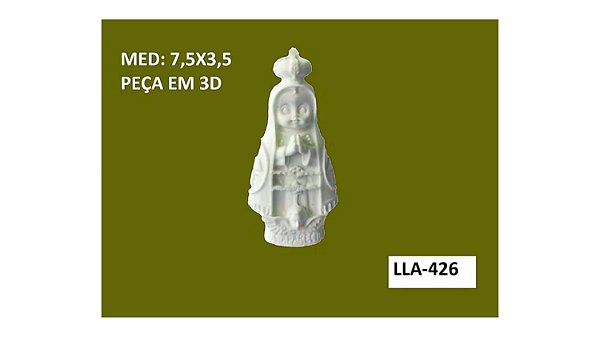PEÇA EM RESINA NOSSA SENHORA APARECIDA BABY 3D - LLA-426