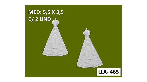APLIQUE NOSSA SENHORA PEQ. - LLA-465 - 2 UNIDADES