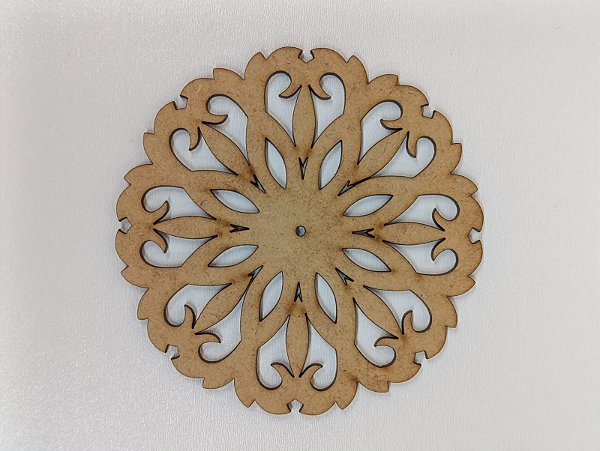 MANDALA Nº 7 EM MDF CRU 3MM. CORTE A LASER.
