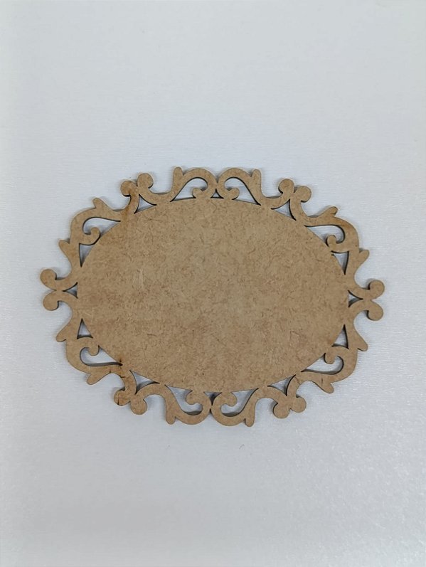 MANDALA Nº 13 OVAL EM MDF CRU 3MM. CORTE A LASER.