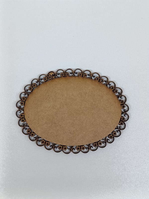 MANDALA Nº 15 OVAL EM MDF CRU 3MM. CORTE A LASER.