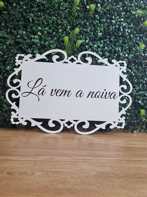 PLACA DE CASAMENTO EM MDF 3MM BRANCA. COM GRAVAÇÃO A LASER