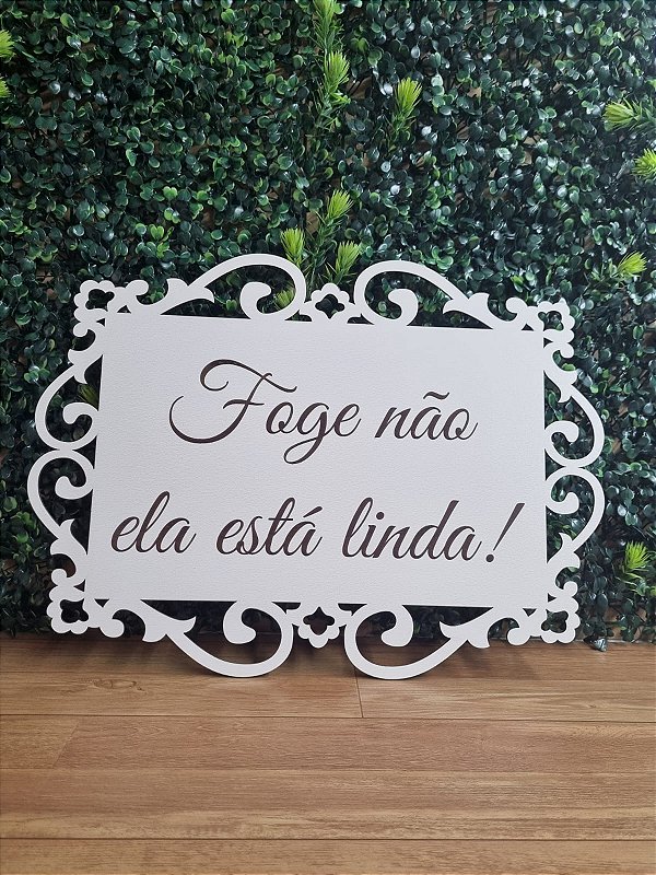 PLACA DE CASAMENTO EM MDF 3MM BRANCA. COM GRAVAÇÃO A LASER