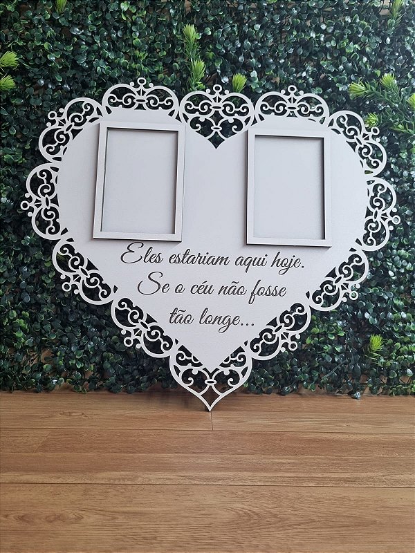 PLACA ENTRADA DE CASAMENTO HOMENAGEM EM MDF 3MM BRANCA. COM GRAVAÇÃO A LASER