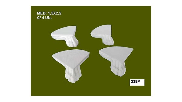 CONJUNTO DE PÉ NOVO  - CÓD. 339P - 4 UNIDADES