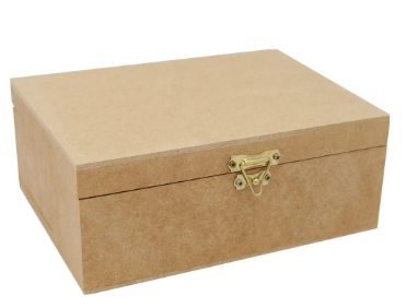 CAIXA MDF CRU COM FECHO 20X30X10