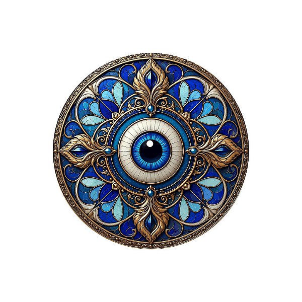 MANDALA -OLHO GREGO ESTILO VITRAL