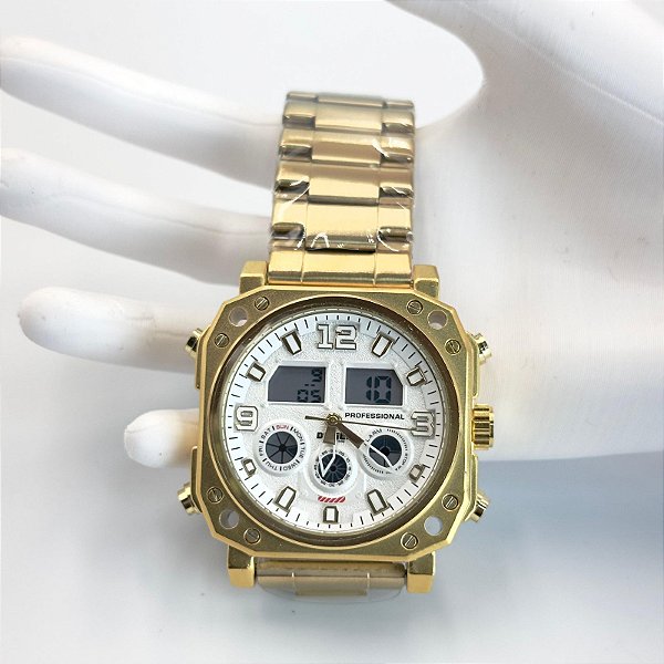 Relógio Fashion Luxo Masculino Modelo SKU DIES500 - D. Dual Time