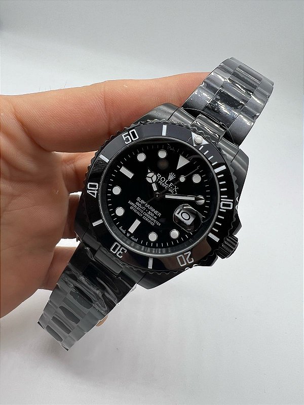 Relógio Executivo Luxo Masculino Modelo SKU RLXPR500 - Rlx Submariner
